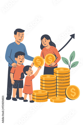 The family plans to grow their savings, invest in coins, and secure a future for their children