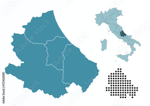 Set maps of Abruzzo province
