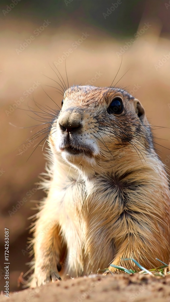 Naklejka premium Close-up of a prairie dog