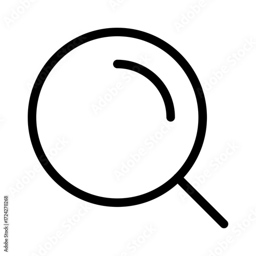 Search refraction vector illustration icon