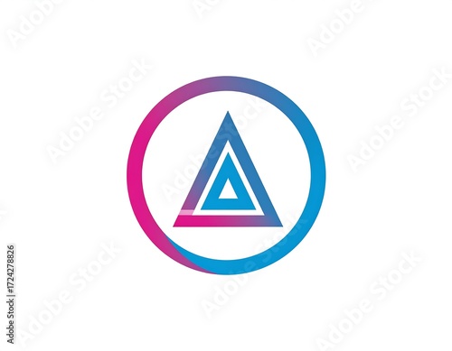 Free Download Abstract logo design featuring a stylized letter A - GFXLoad