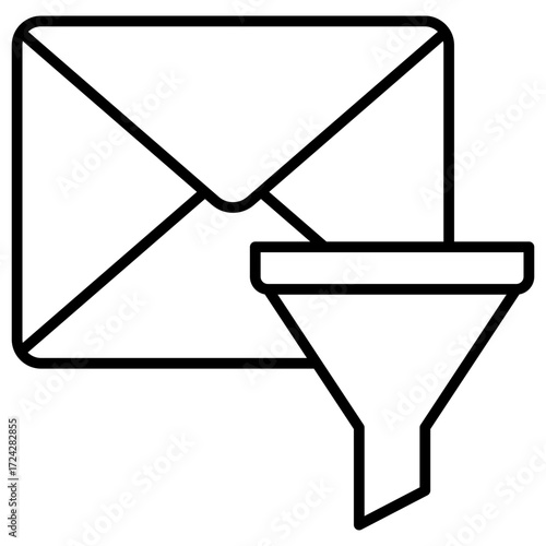 Email Funnel Outline Icon
