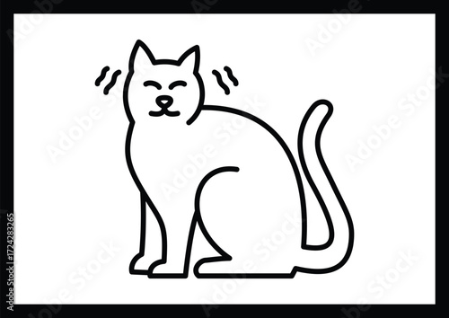 cat sketch pictures for kids coloring pages