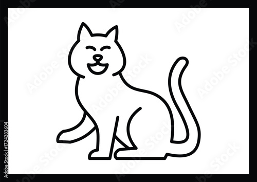 cat sketch pictures for kids coloring pages