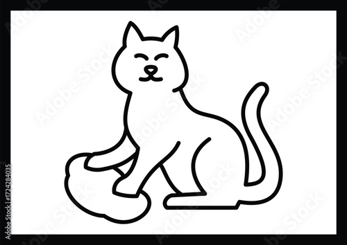cat sketch pictures for kids coloring pages