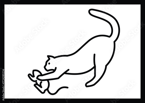 cat sketch pictures for kids coloring pages