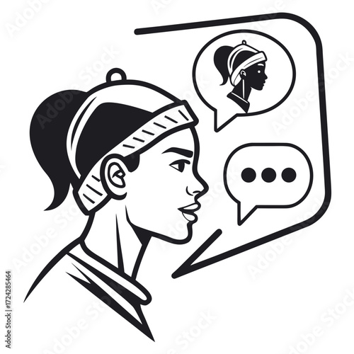 Biometric Stress Recognition Icon A Visual Representation of Emotional and Physiological Monitoring for Well-being