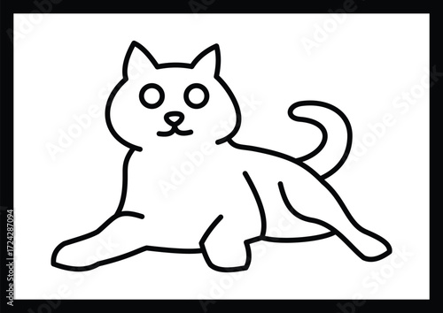 cat sketch pictures for kids coloring pages