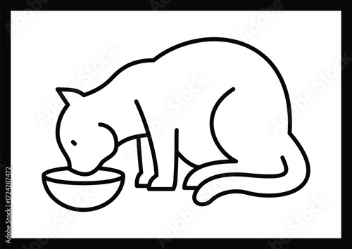 cat sketch pictures for kids coloring pages