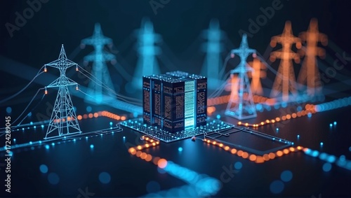 Large digital data center consumes vast amounts of electricity
