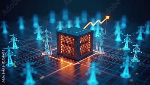 Large digital data center consumes vast amounts of electricity