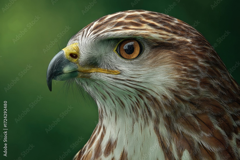 Obraz premium Close-up profile of a hawk (6)
