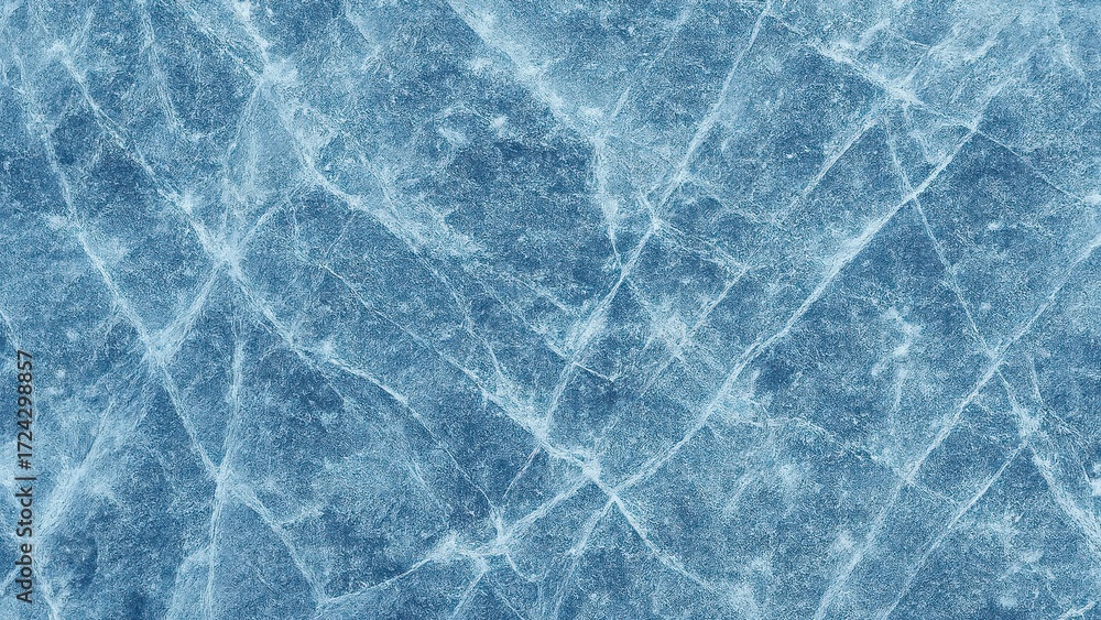 Fototapeta premium Textured icy blue surface