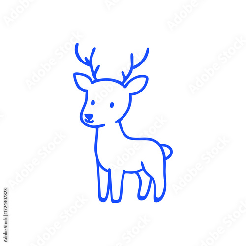Doodle of rounded bush with branches