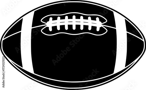 American football ball outline, Football outline, American football ball silhouette, Football, Sports ball outline, American football, Ball outline, American ball outline.