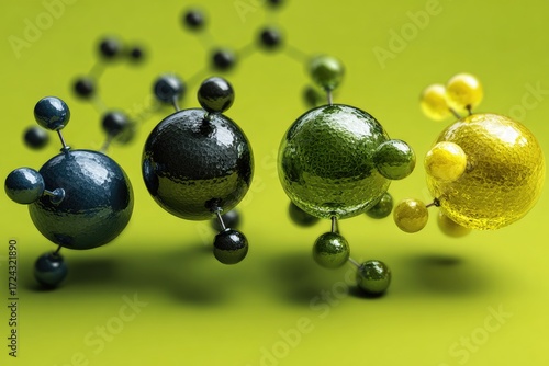 3D molecular structure illustration