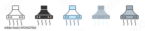 Fume Hood Icon Set Multiple Style Collection