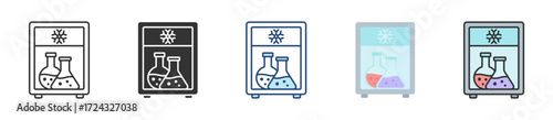 Freezer Icon Set Multiple Style Collection