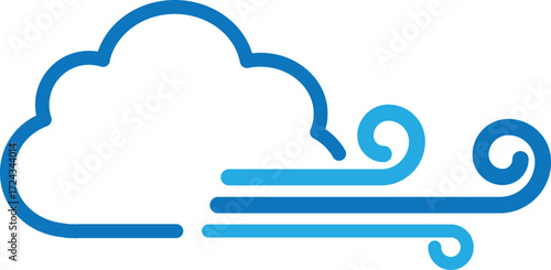 Cloud with Strong Wind icon.