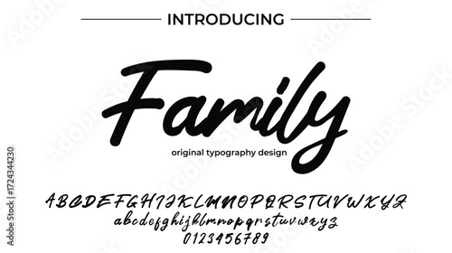Family - Elegant Script Font for Smooth Handwritten Design and Creative Typography
