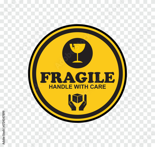 Fragile Labels Handle with Care Stickers for Shipping and Packaging