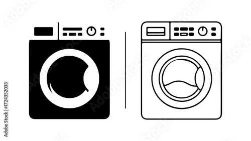 Two Different Types of Washing Machines.