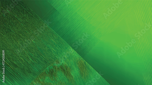 Abstract white and green gradient with horizontal lines and light flare texture.