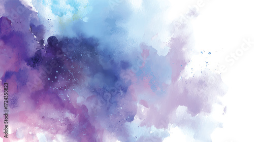 Colorful watercolor background with soft pastel hues blending.