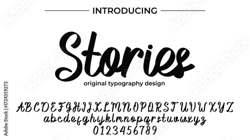 Stories - Elegant Script Font for Smooth Handwritten Design and Creative Typography