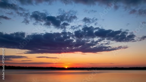 Wallpaper Mural Serene Sunset Over Still Water Torontodigital.ca