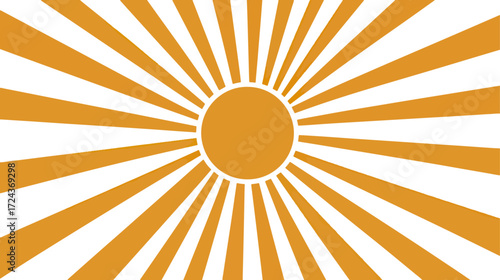 Abstract sunburst design