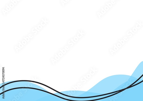 abstract blue wave