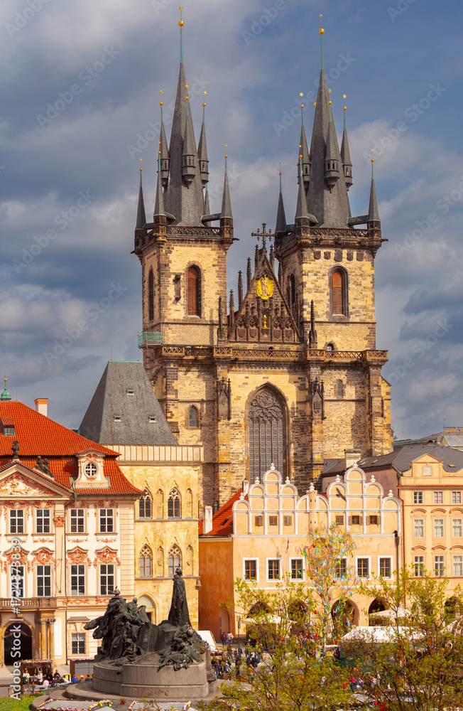 Fototapeta premium Church of Our Lady before Tyn, Prague, Czech Republic