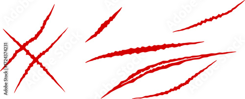 SCARS SILHOUETTE WHITE BACKGROUND
