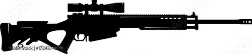 Barret Mrad guns silhouette vector art
