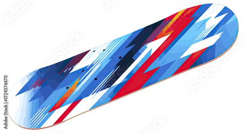 Colorful skateboard design