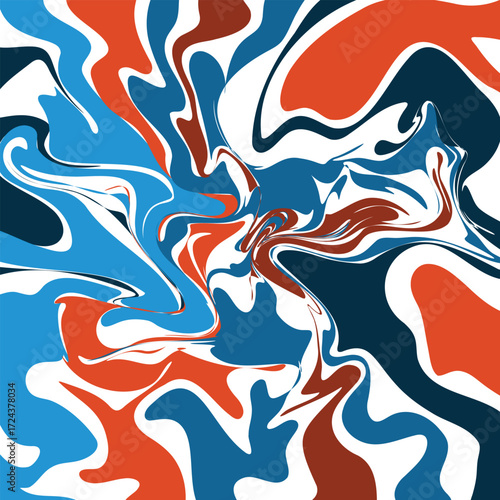 Wave background with candy color on square background ratio