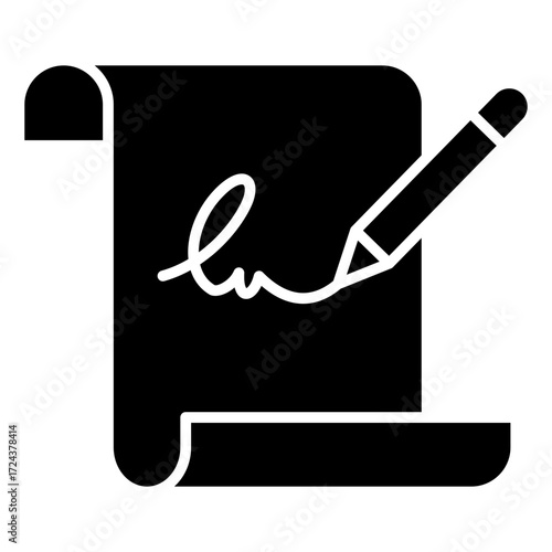 Court Order Glyph Icon