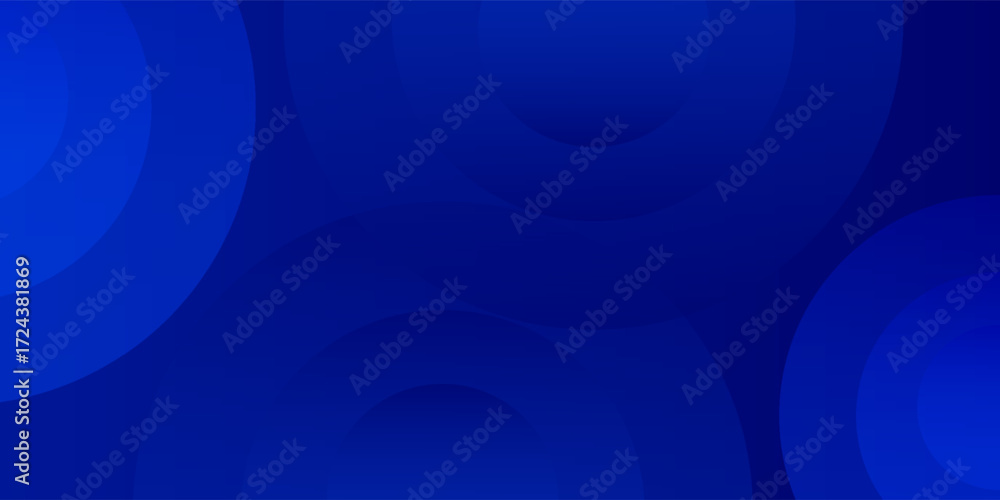 Fototapeta premium Blue circle shapes with blue gradient color background. Simple dynamic shapes. Modern circle design.
