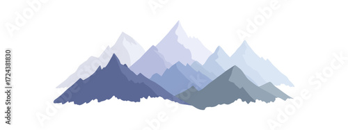 Mountains landscape illustration