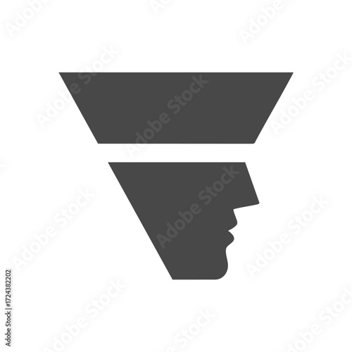 Cognitive Filtering Insight. Abstract image representing the mental process of refining information. It symbolizes critical thought, data analysis, and human intellect channeling ideas.