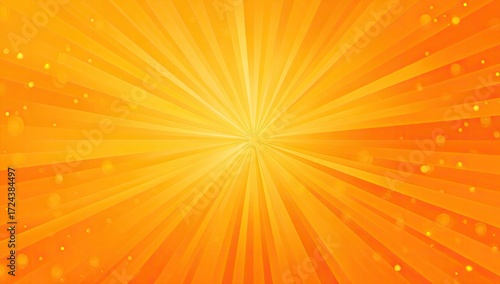 Radiant orange burst background with subtle sparkle