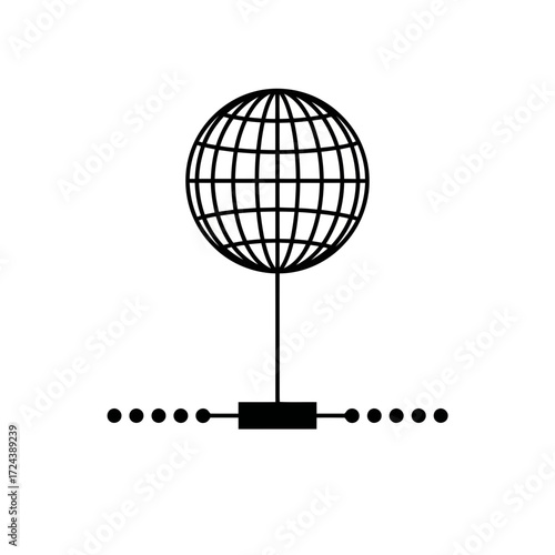 Global network connection symbol