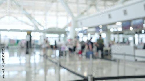 Wallpaper Mural Blurred image for indoor video of a building such as an airport counter Torontodigital.ca