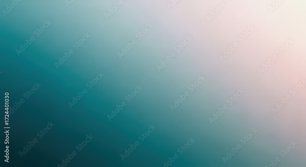 Fototapeta premium Teal to White Soft Gradient Abstract Background turquoise