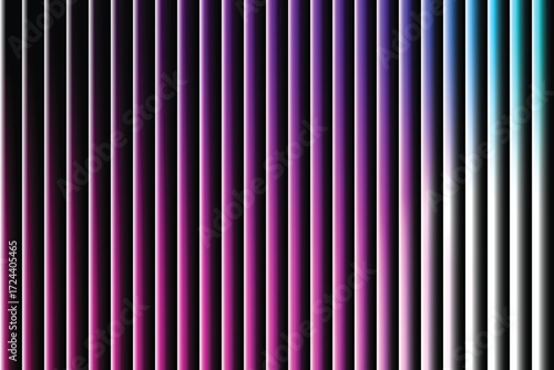 Ribbed glass Fractal Neon Background Abstract Gradient Mesh Background Colorful Vertical Stripes Blur Pattern.