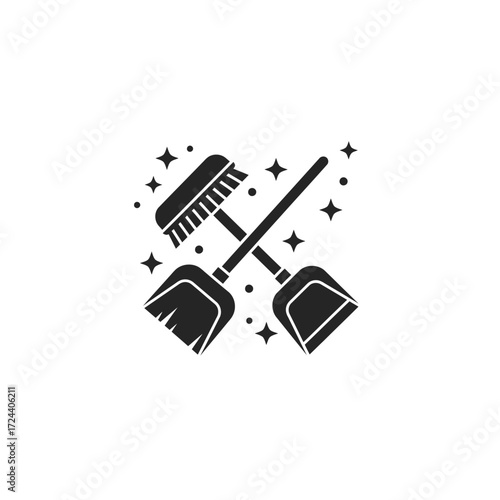 Cleaning Tools Logo Design.