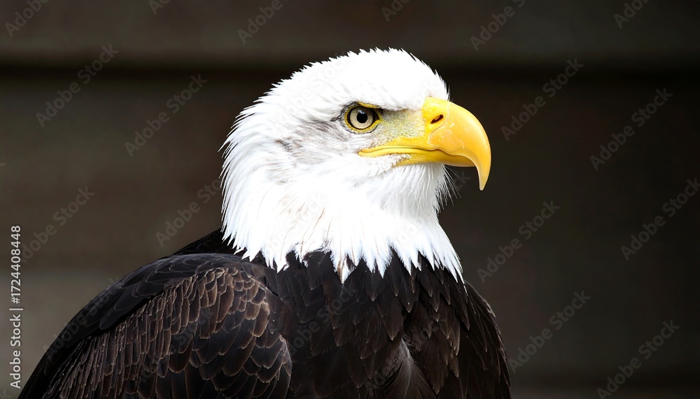 Fototapeta premium Close-up of an eagle's head and neck