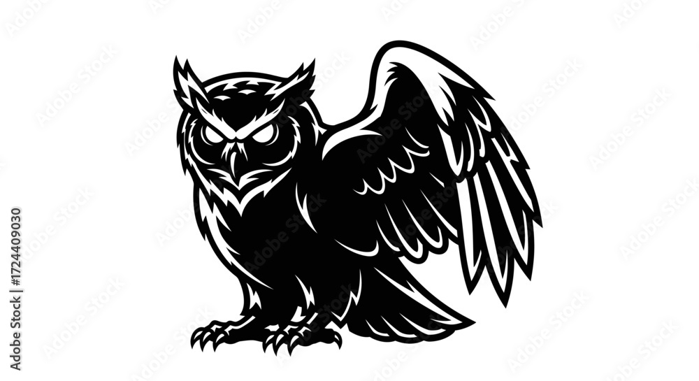 Obraz premium burung hantu vector