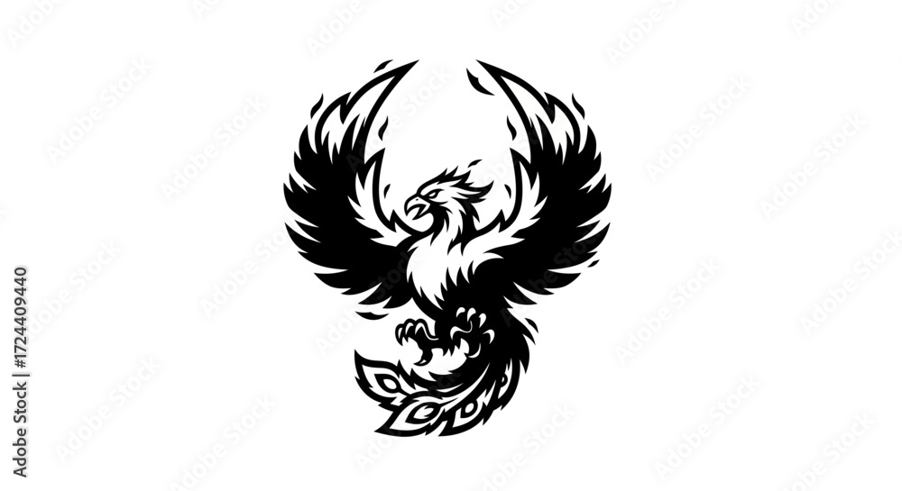 Naklejka premium eagle tattoo design